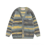 Chroma | Gestreifter Plush Cardigan