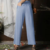 Addison – Schlichte Hose mit weitem Bein