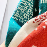 Roter Weihnachtsbaum Jacquard Pullover für Damen