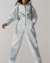 Gerda - Elegante Kapuzenpullover Jumpsuit