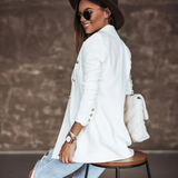 Delta – Weiß-schwarzer Damenblazer