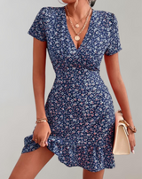 Sari - Sommer kurz Boho Kleid Frauen