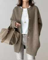 Keri™- Langärmelige Damen Strickjacke mit Knöpfen