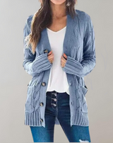 Petra – Strickmantel aus Baumwolle