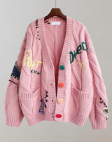 Nette - Twisted Cardigan Damen Pullover