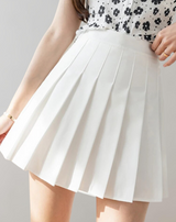 Klara - Weiße Damen Faltenröcke Sommer