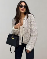 Aletta - O-Ausschnitt Frauen lange Ärmel Mäntel