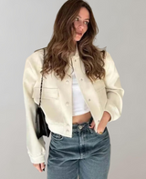 Simonne - Bomberjacke mit Taschen Vintage