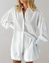 Badeth - Damen Homewear Jacquard-Stoff