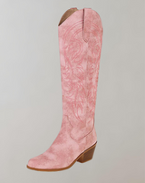 Bianca - Bestickte kniehohe Westernstiefel