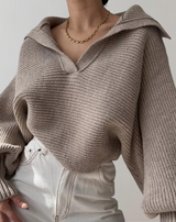 Samantha - Damenpullover mit Laternenärmeln