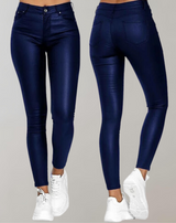 Dana - Damen PU-Lederhose Schwarze