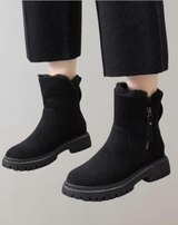 Chichay - Stiefel mit Quastenreißverschluss Baumwolle