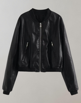 Maya - Fashion Solid Lederjacken