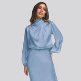 Nika - Midikleid aus Satin für Frauen