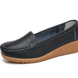 Jelo – drahtgewebte Leder-Loafer mit flacher Sohle