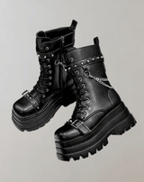 Laura -  Gothic Hohe Stiefel Punk Street Cosplay