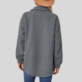 Bellatrix - Plüschjacke mit Reverskragen