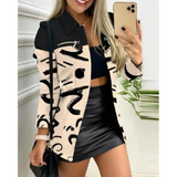 Tilma – Arbeitsstil, Reißverschlussdekor, mittellanger Damenblazer