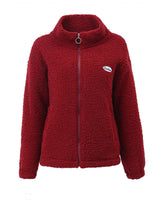 Caisa | Warme Teddyjacke mit Reißverschluss