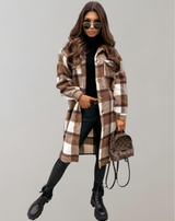 Stephanie - Karierter Mantel