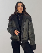 Lena - Reverskragen integrierte dicke Jacke