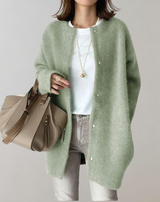 Keri™- Langärmelige Damen Strickjacke mit Knöpfen