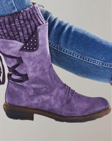 Krizzia - Women Winter Mid-Calf Stiefel Winterschuhe