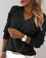 Moly - Frauen Pullover V-Ausschnitt