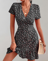 Sari - Sommer kurz Boho Kleid Frauen