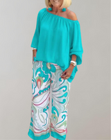 Alida - Damen Oberteile Hosenanzug Freizeit