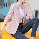 Jemmalyn – Vintage-karierter Damenblazer