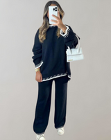 Martha™ Lavinia Luxus-Strickpullover und Hosen-Set
