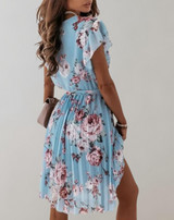 Lara - Women Floral Printed Pleated Dress