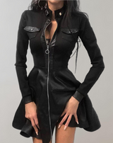 Amber - Damen Langarm mit Reißverschluss