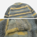 Chroma | Gestreifter Plush Cardigan