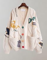 Nette - Twisted Cardigan Damen Pullover