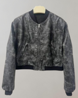 Maya - Fashion Solid Lederjacken