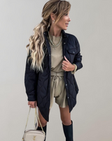 Annette - patchwork long-sleeved shirt