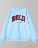 Mirna - Brooklyn Letter Print Sweatshirt