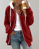 Tatjana - Women Plush Fleece Hooded Coat