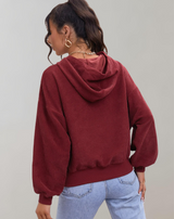 Jane - Übergroßer Cord-Kapuzenpulli