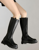 Lora - PU-Leder Anti-Rutsch-Kniestrümpfe