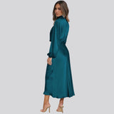 Nika - Midikleid aus Satin für Frauen