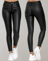 Dana - Damen PU-Lederhose Schwarze