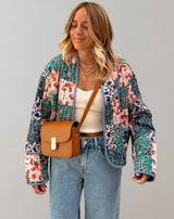 Cornelia - Steppjacke Langer Schlagarm