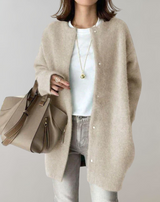 Keri™- Langärmelige Damen Strickjacke mit Knöpfen