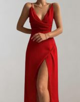 Abby - Damen Spaghettiträger Ballkleid