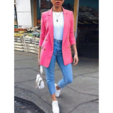 Aliah – Einfarbiger, großer Damenblazer