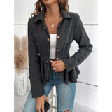 Lovely - Schwarz gestreifter Damenblazer